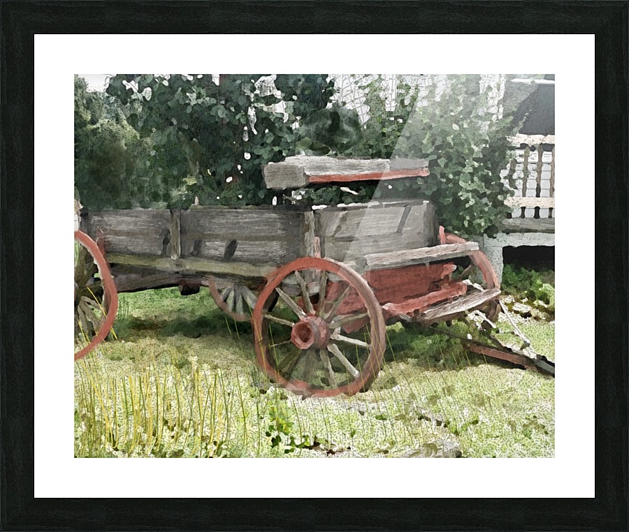 Cummington Wagon Picture Frame print