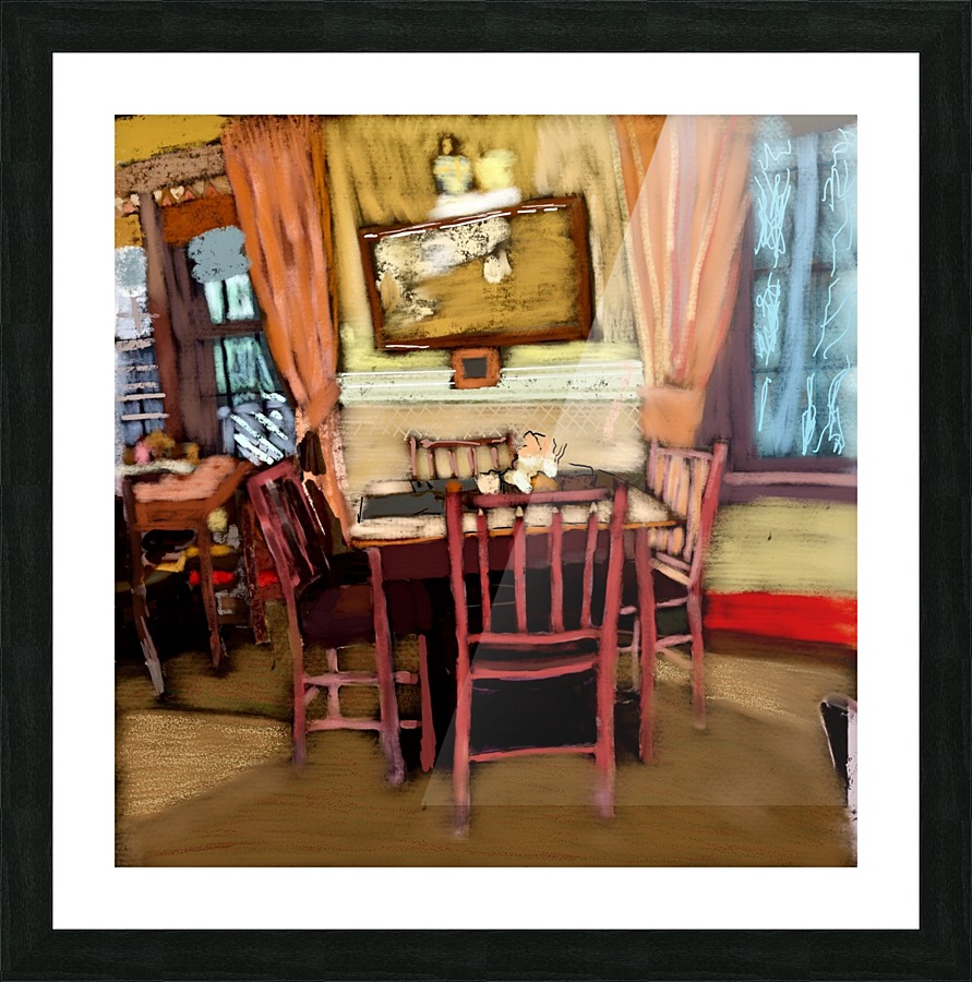The Hedges Dining Room Picture Frame print