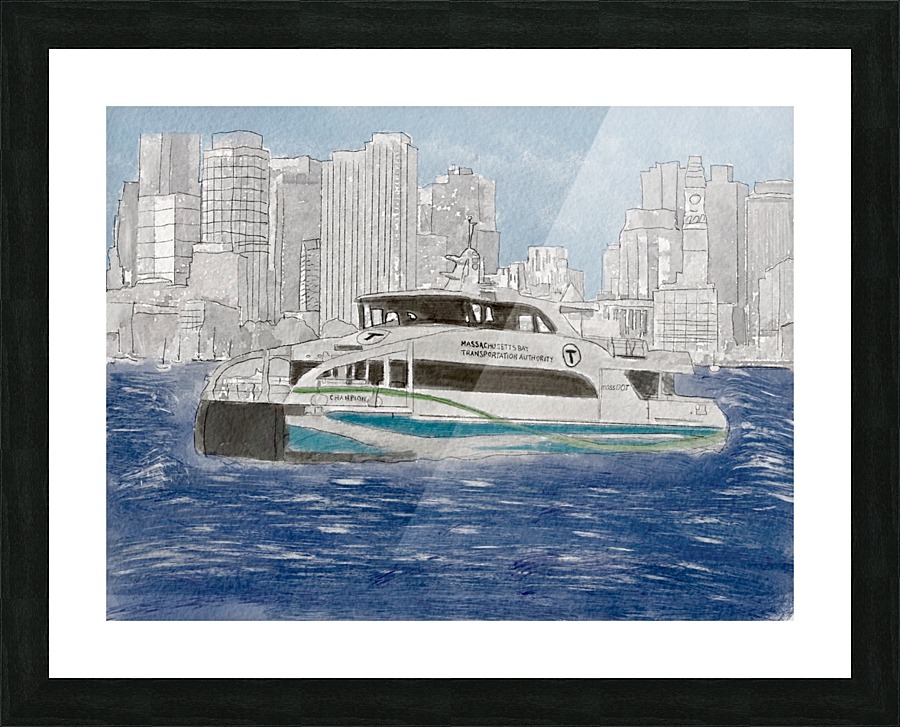 MBTA Hingham-Hull Ferry Picture Frame print