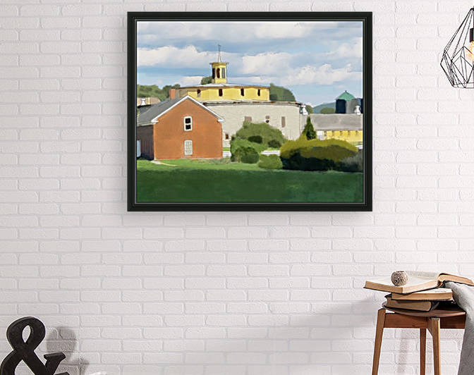 Hancock Shaker Village Round Stone Barn and Brick Poultry House by Harry Forsdick