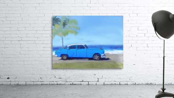 Cuba Blue Car Wall Preview