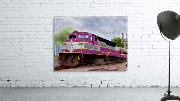 MBTA Commuter Train Wall Preview