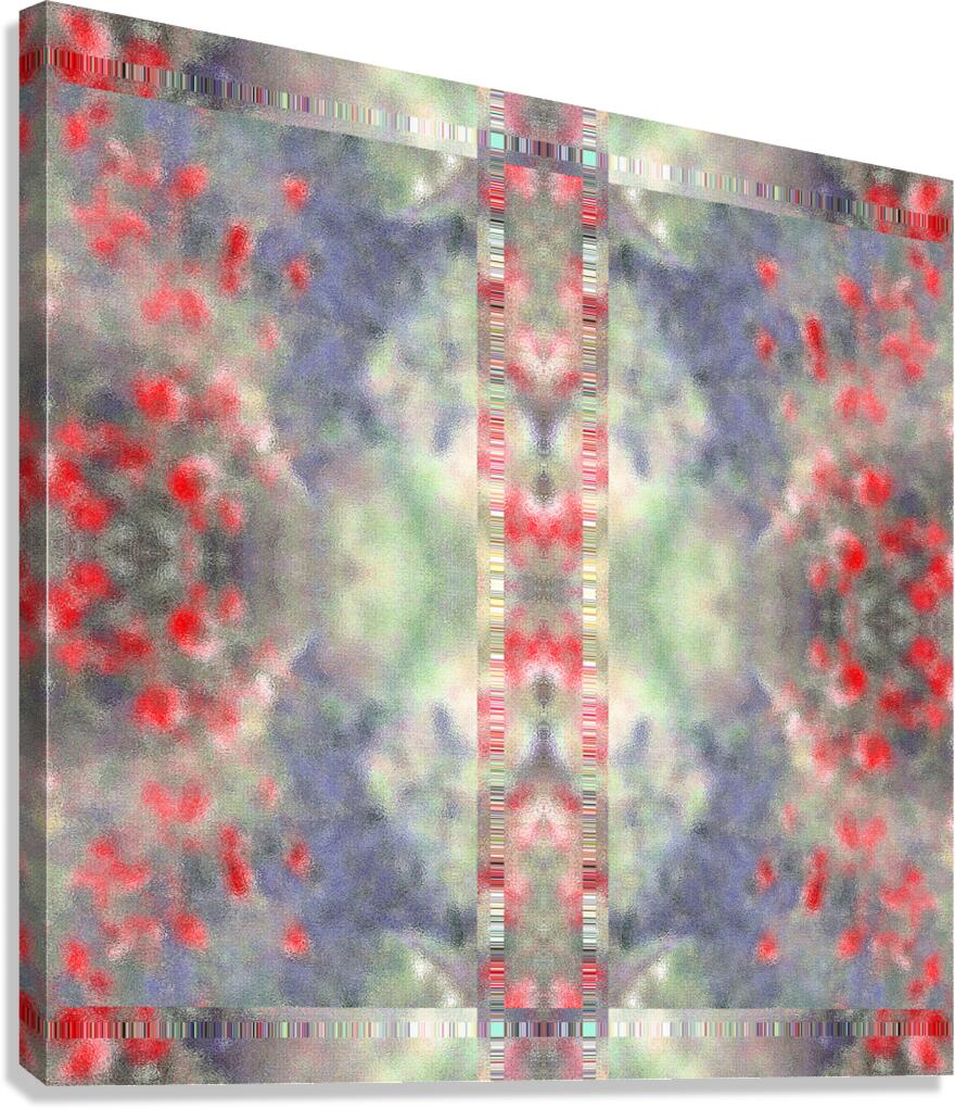 French touch I Crimson Elevation  Canvas Print