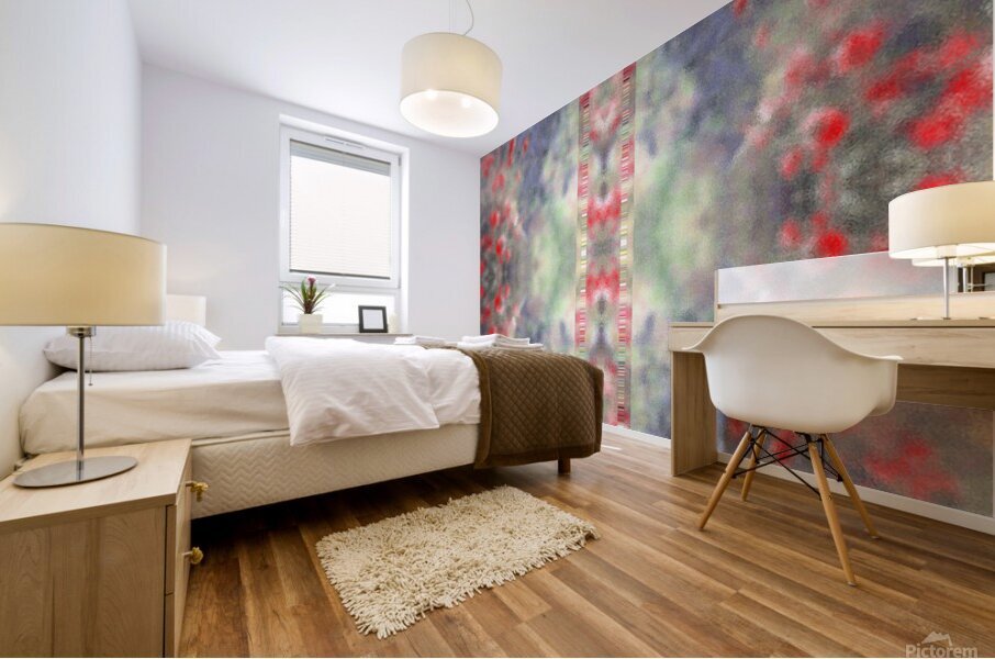 French touch I Crimson Elevation  Mural print
