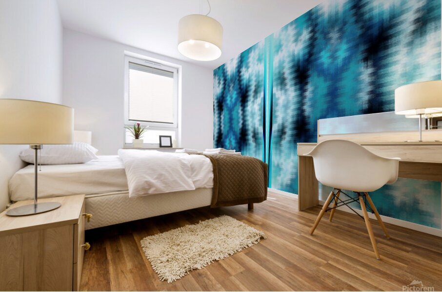 Indigo in Blue Mural print