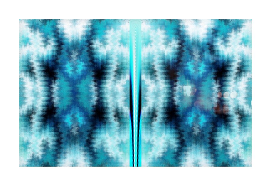 Indigo in Blue Picture Frame print