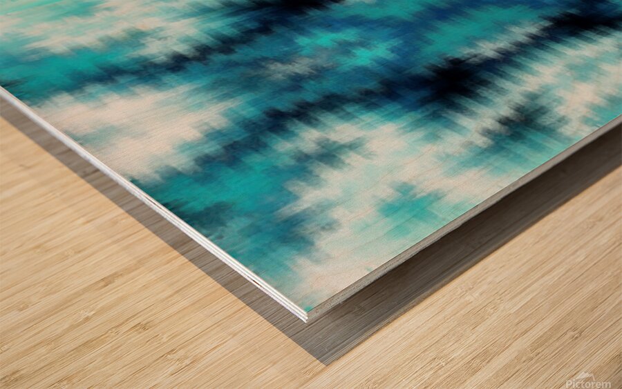 Indigo in Blue Wood print