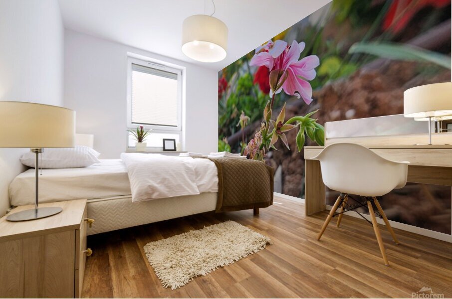 love flowers Mural print