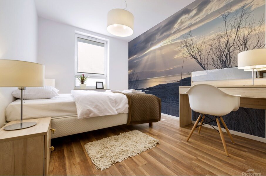 Sun rays Mural print