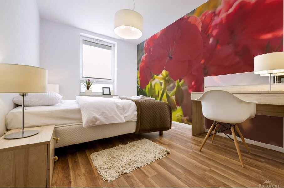 my red flower Mural print