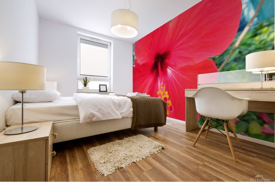The flower effect Mural print