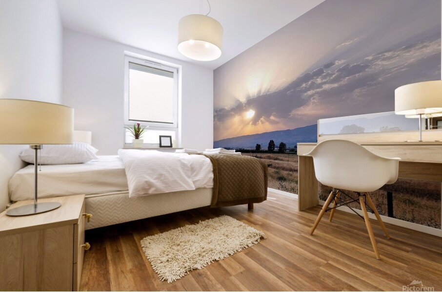 Red sunsets Mural print