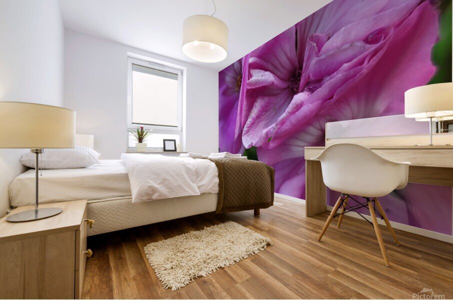 Purple flowers Mural print