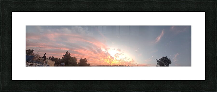 towards the sunset Picture Frame print