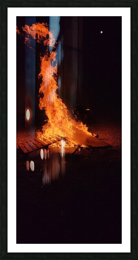  burning love Picture Frame print