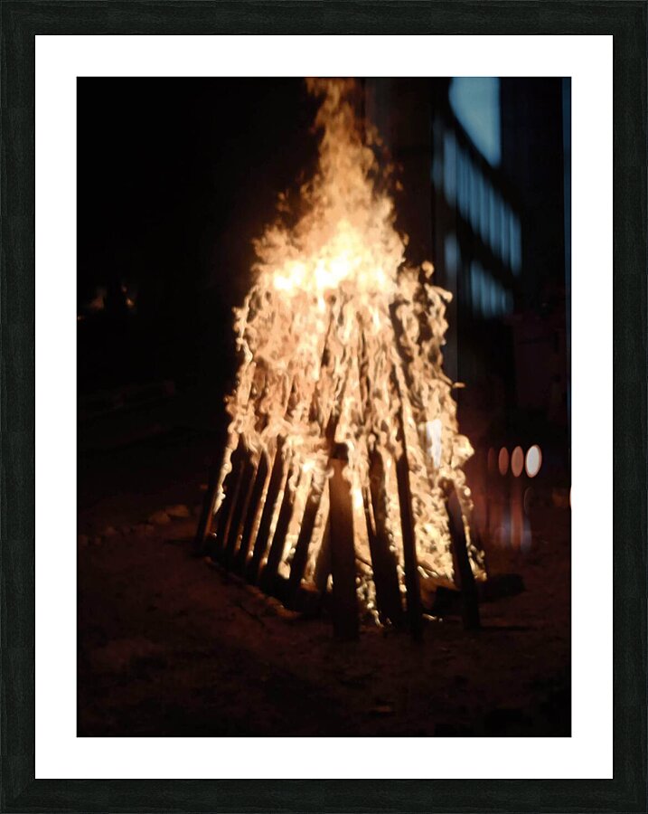 fire from heaven Picture Frame print