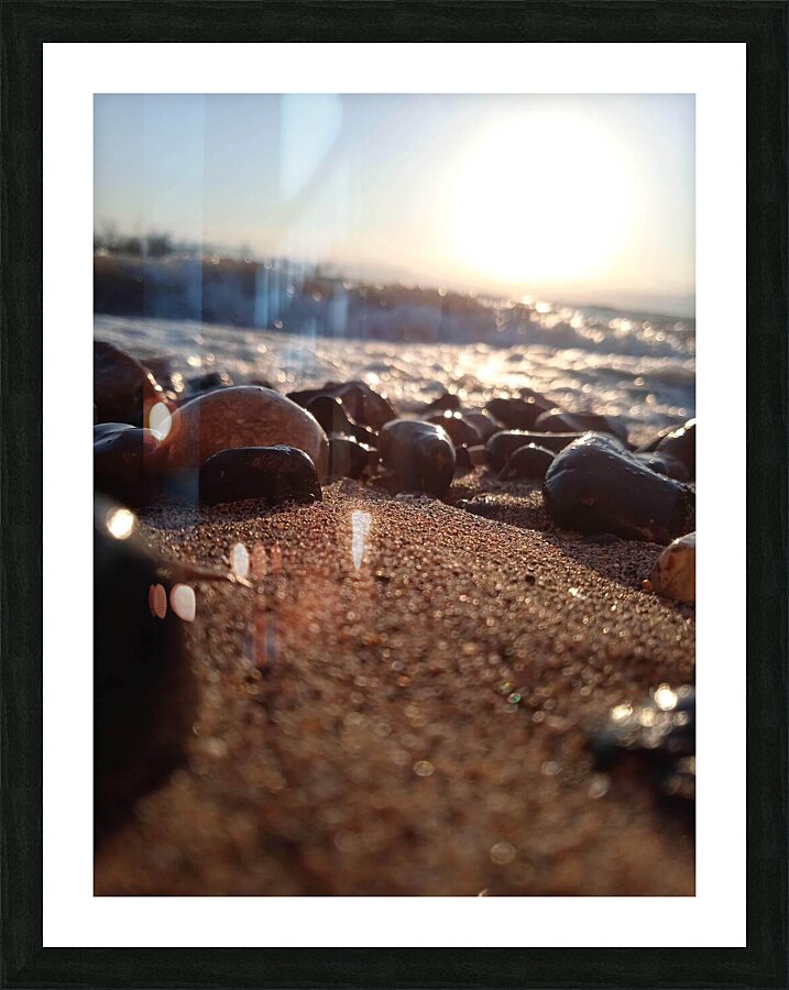 Sunset between the sands Picture Frame print