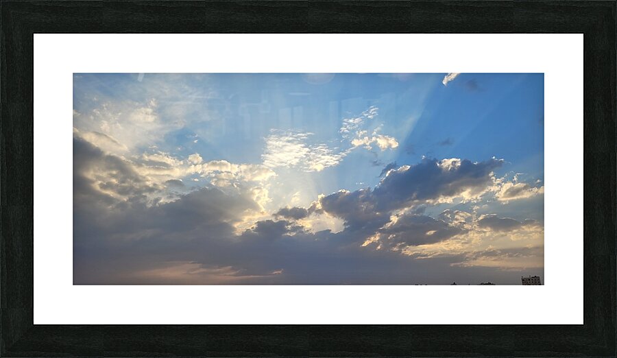 A million clouds Picture Frame print