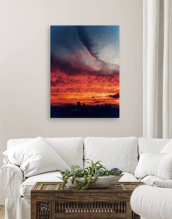 The sky is on fire by Or
