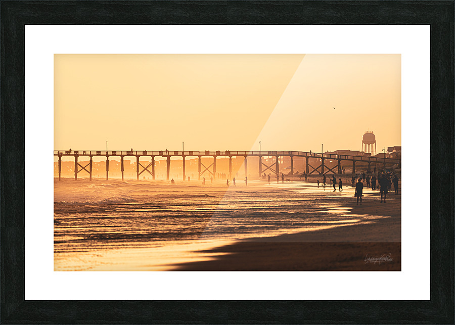 Pier Landscape Picture Frame print