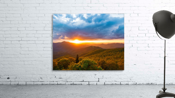 Blue Ridge Sunset Wall Preview