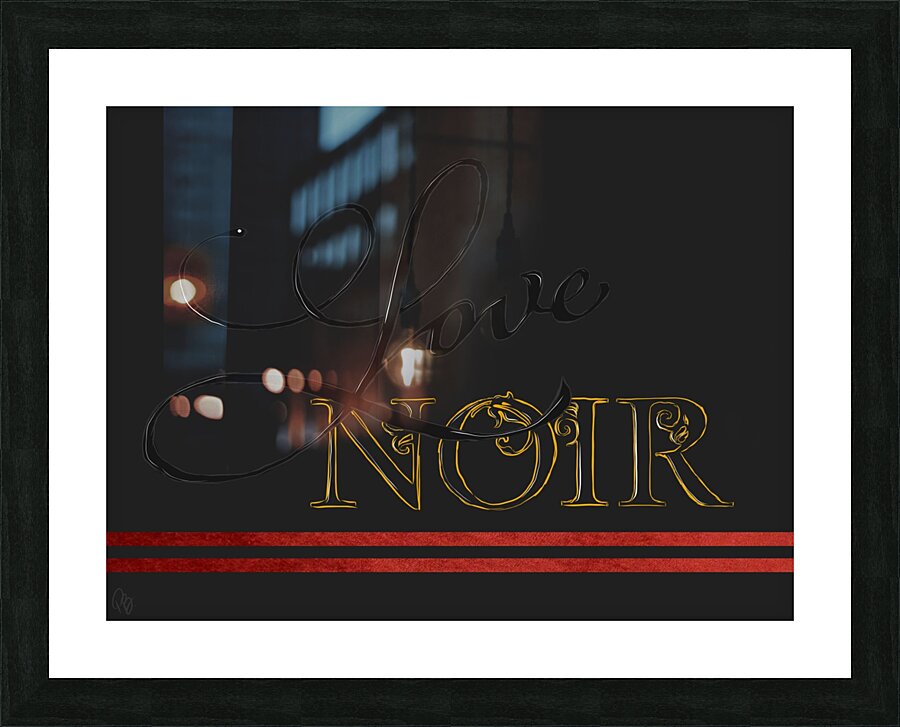 L0v3 NoiR Picture Frame print