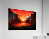 Lava Landscape Illustration 21 Acrylic Print