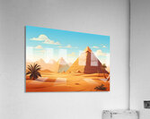 Pyramid Landscape Illustration 21 Acrylic Print