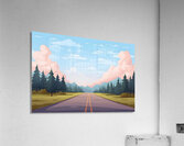 Road Landscape Illustration 31 Acrylic Print