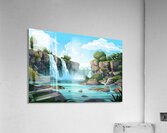 Waterfall Landscape 63 Acrylic Print