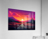 Sunset Landscape 45 Acrylic Print