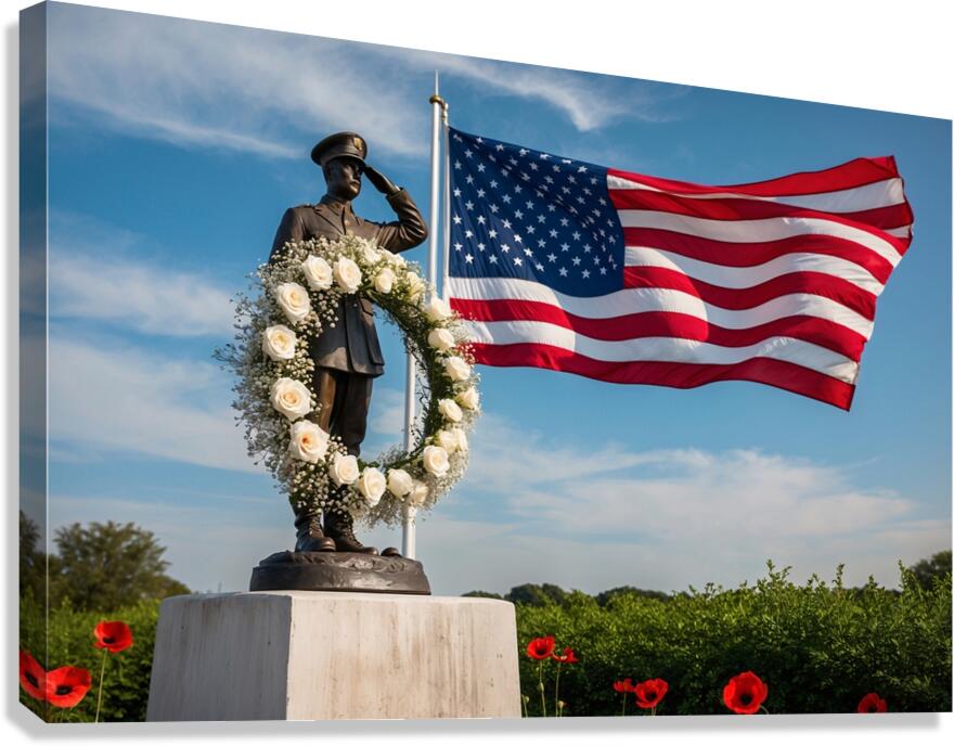 Memorial Day Wallpaper 77 Canvas Print