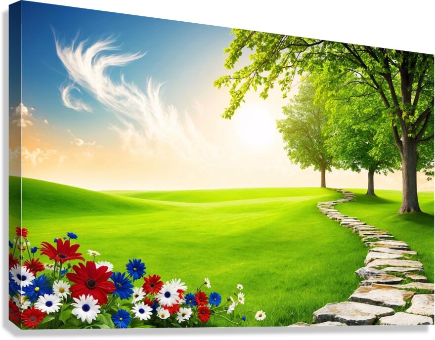 Memorial Day Wallpaper 59 Canvas Print