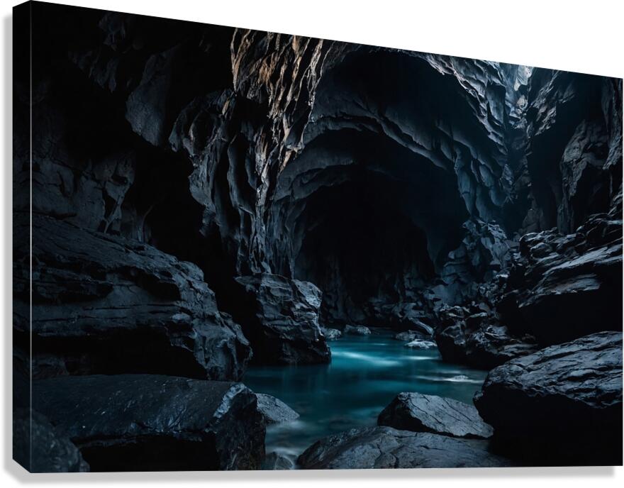 Caves Wallpaper 22 Canvas Print