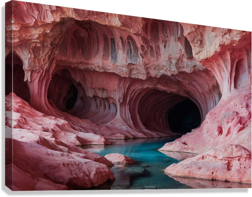 Caves Wallpaper 76 Canvas Print