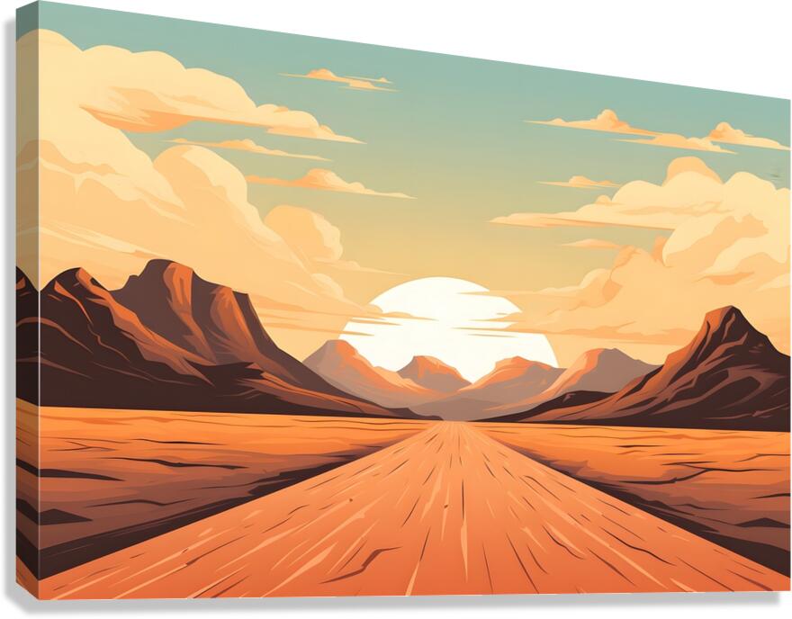 Sunset Landscape 71 Canvas Print