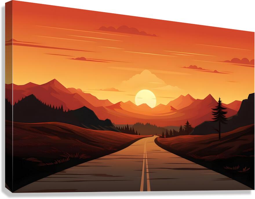 Sunset Landscape 43 Canvas Print