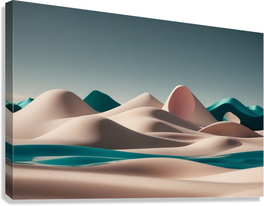 Boho 3D Landscape 22 Canvas Print