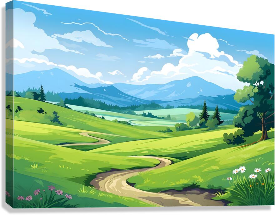 Landscape Scenery 16 Canvas Print
