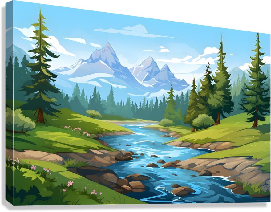 Landscape Scenery 24 Canvas Print
