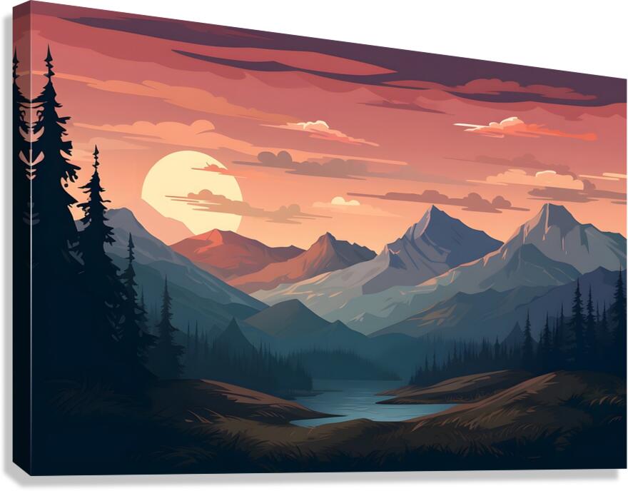 Mountain Landscape 41 Canvas Print