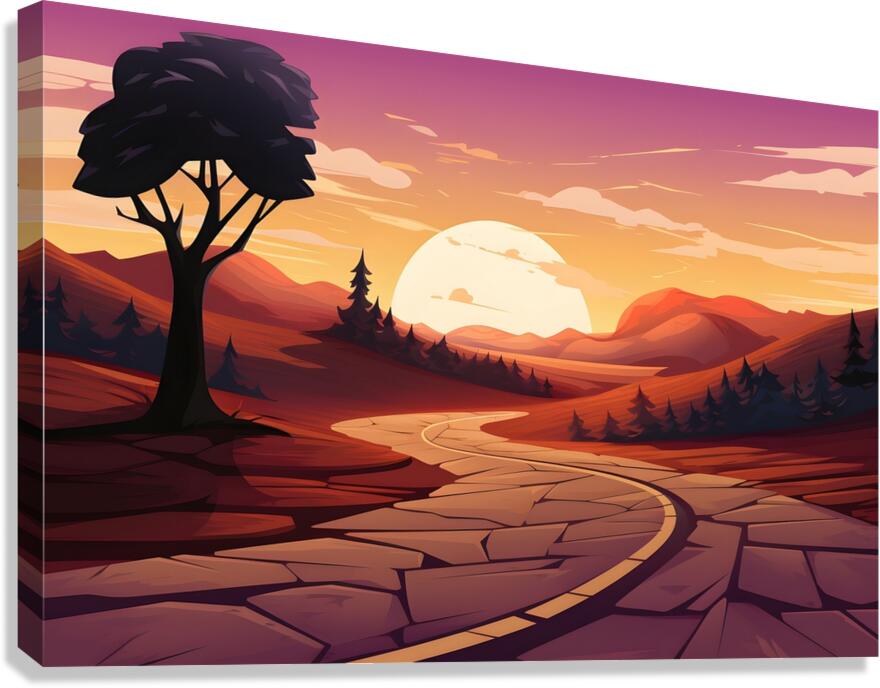 Sunset Landscape 69 Canvas Print