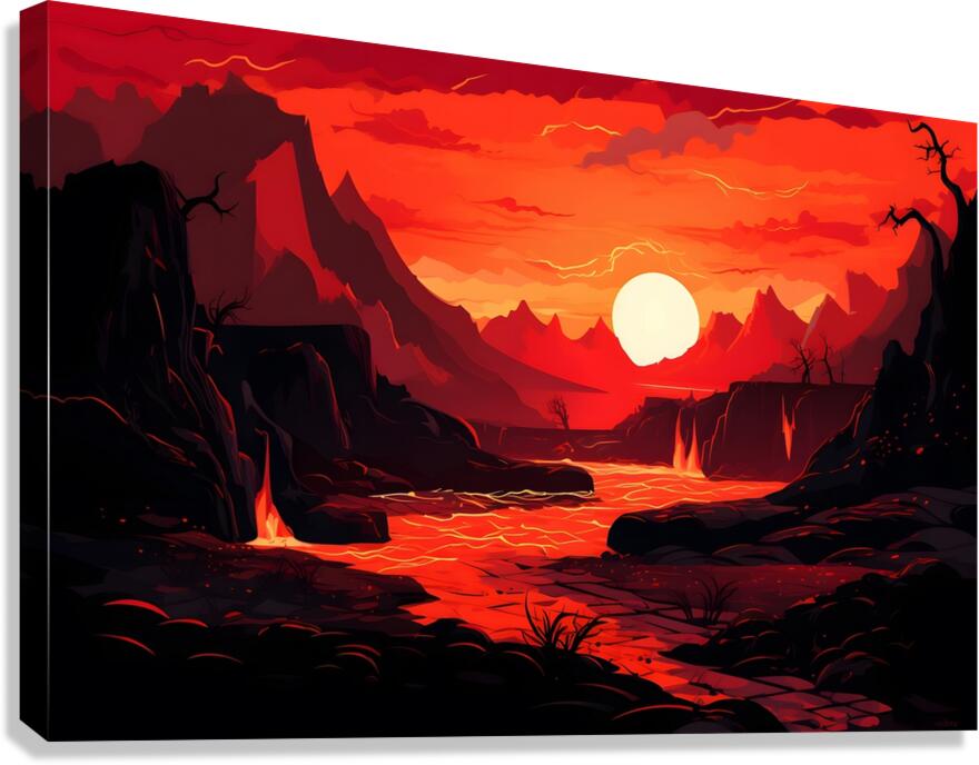 Sunset Landscape 62 Canvas Print