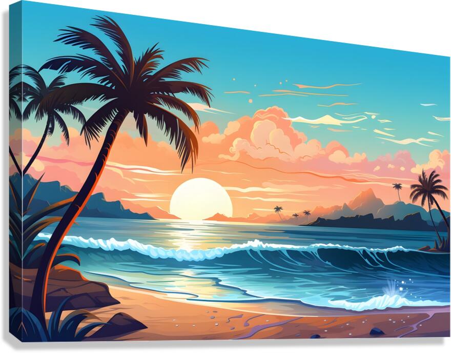 Sunset Landscape 49 Canvas Print