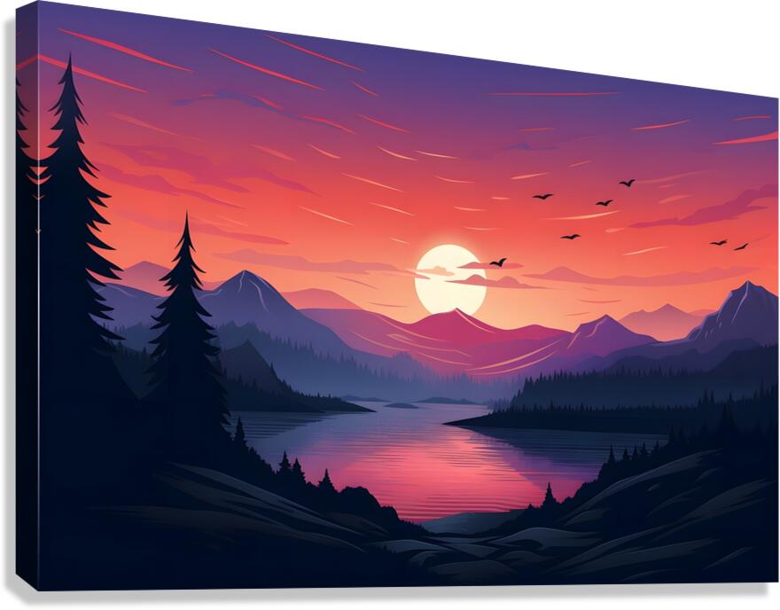 Sunset Landscape 31 Canvas Print
