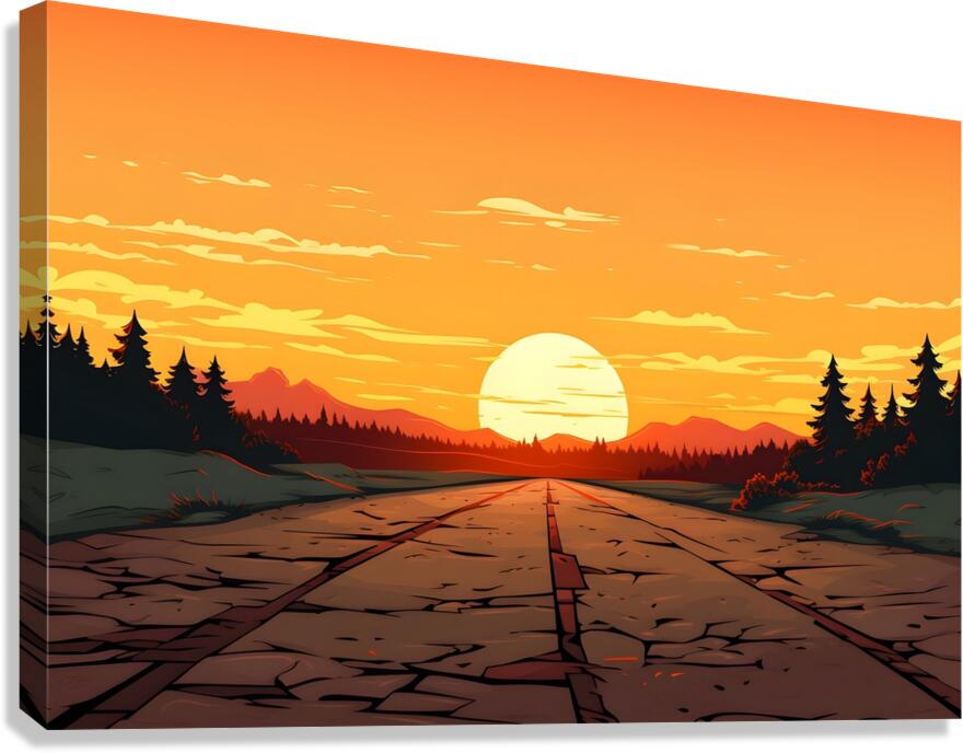 Sunset Landscape 41 Canvas Print
