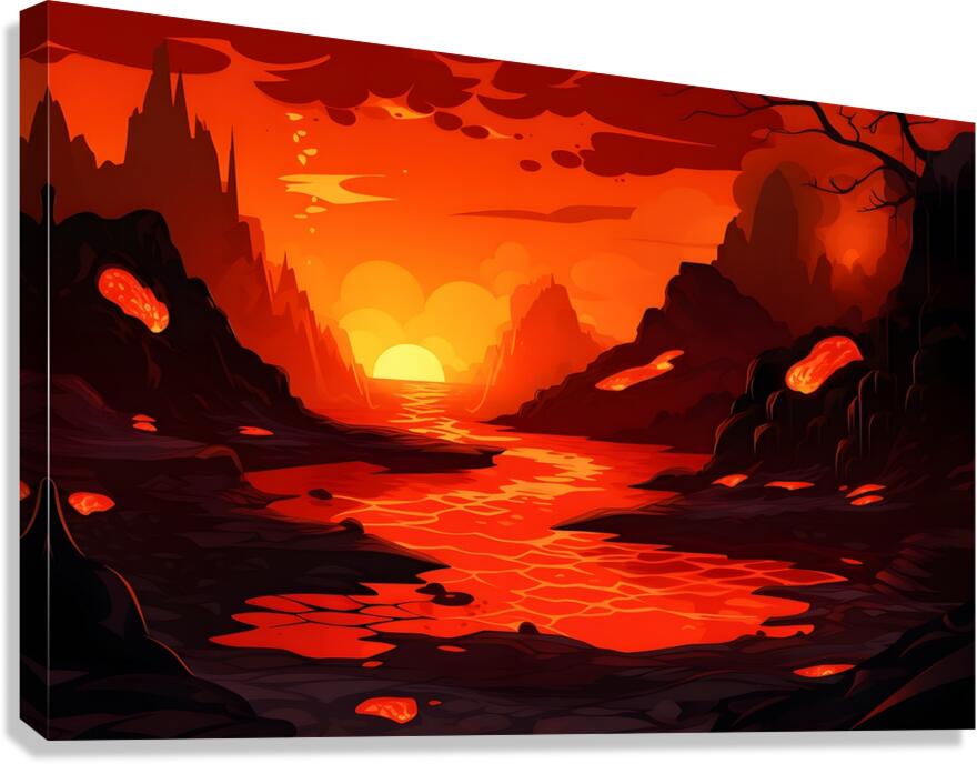 Sunset Landscape 58 Canvas Print
