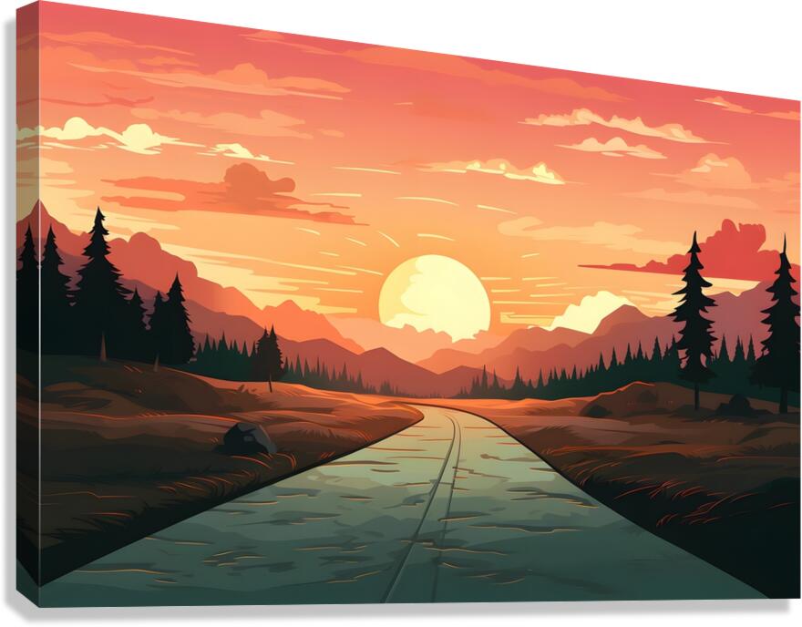 Sunset Landscape 40 Canvas Print