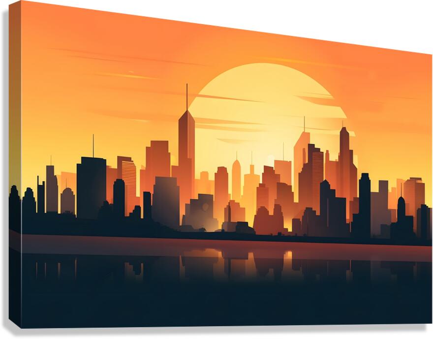 Sunset Landscape 52 Canvas Print