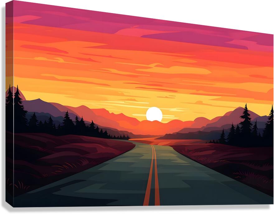 Sunset Landscape 73 Canvas Print